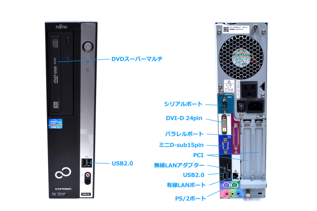 ☆富士通 D581 Core i7-2600 8GB 新品SSD Win10