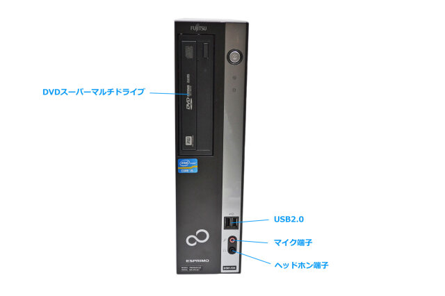 Windowsデスクトップ Windows XP ESPRIMO D581/DX 500GB 富士通 ESPRIMO D581/D 液晶モニタ付 Windows XP PentiumG630