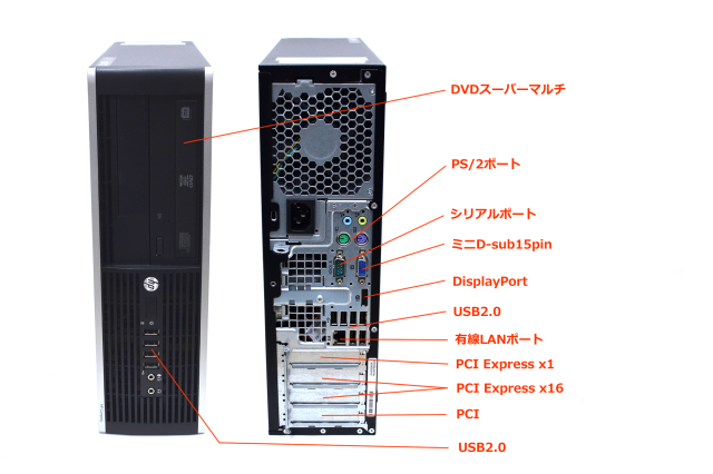 23.6型 フルHD 液晶セット HP 8200 Elite SF Core i5 2400 (3.10GHz 