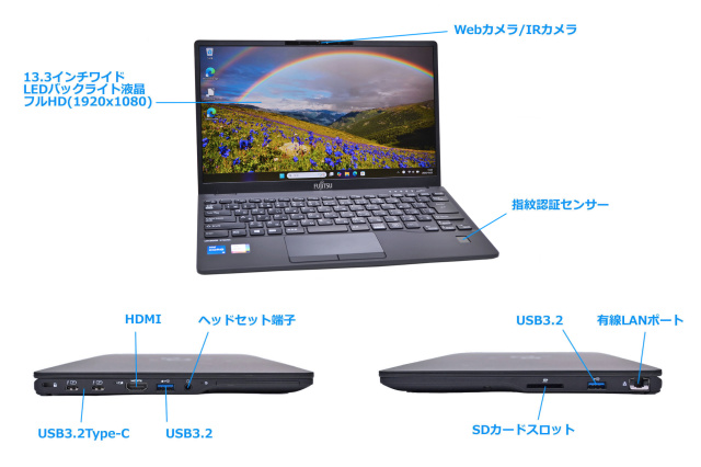 セール！ 顔認証 Wi-Fi6 フルHD 富士通 LIFEBOOK U9311/F 第11