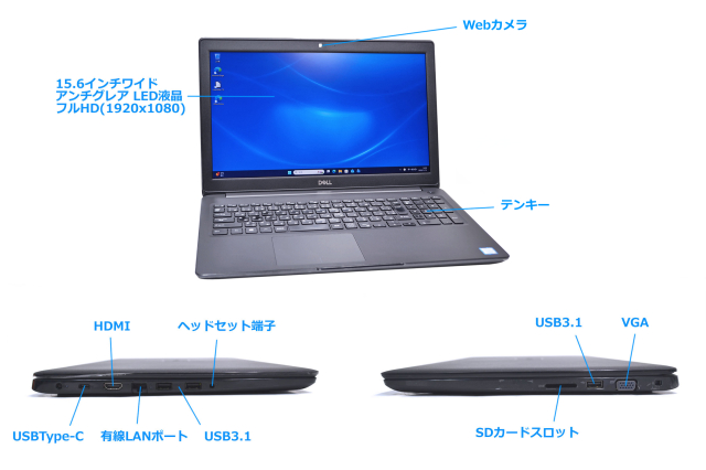 訳あり フルHD ノートパソコン DELL Latitude 3500 Core i5 8265U M