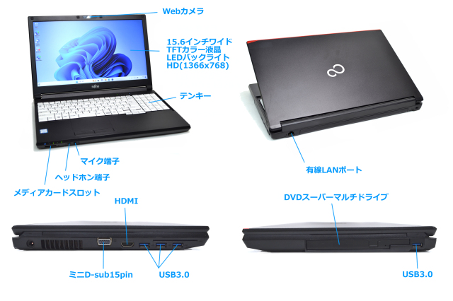 このPCはWindows11の要件を満たしています」高速大容量SSD480GB搭載 