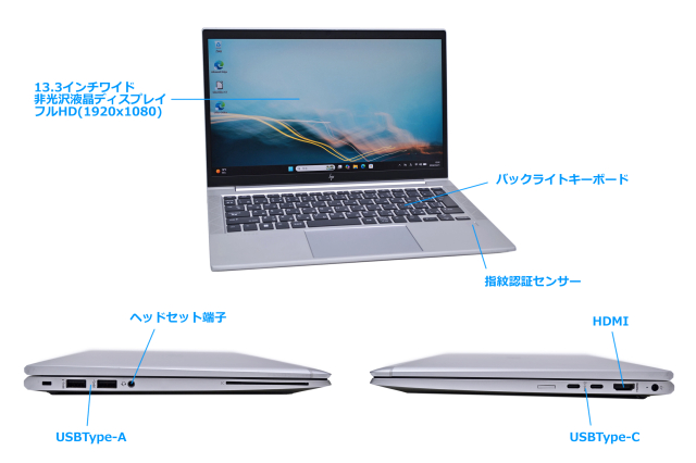 HP EliteBook 835 G8 AMD Ryzen 5 Pro 5650U with Radeon メモリ16G M