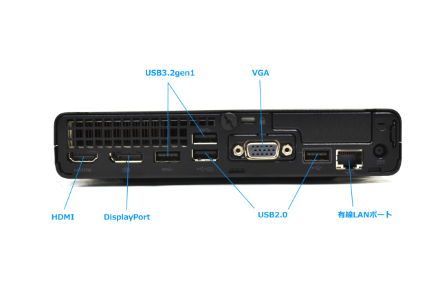 第10世代 ミニPC Wi-Fi6 HP ProDesk 400 G6 DM 6コア12スレッド Core i5 10500T m.2SSD256G  メモリ8G HDMI USBType-C Windows10