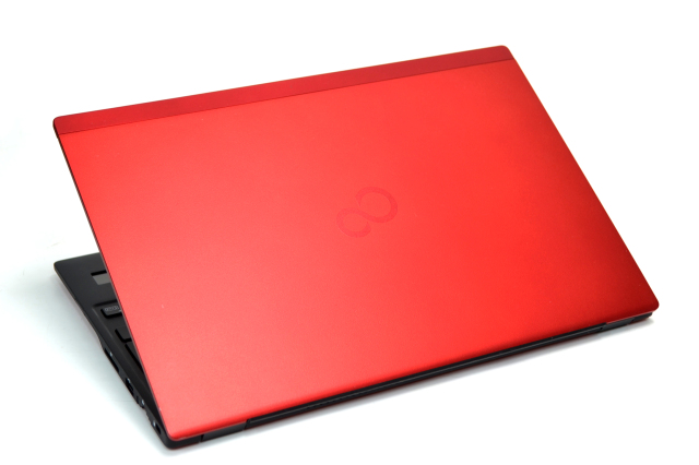 富士通高性能ノートPC Celeron赤 メモリ4GB 高速SSD120GB HDMI出力 