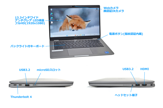 Wi-Fi6 顔認証 フルHD メモリ16G DELL Latitude 5320 第11世代 Core i5  