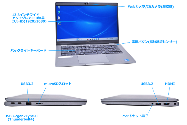フルHD 13.3型 DELL Latitude 5320 Core i5 1145G7 IrisXe メモリ16G M