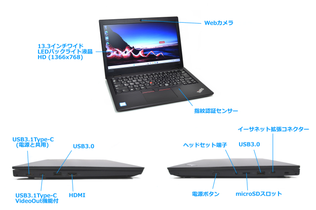訳あり ノートパソコン Lenovo ThinkPad L380 第8世代 Core i5 8250U M 