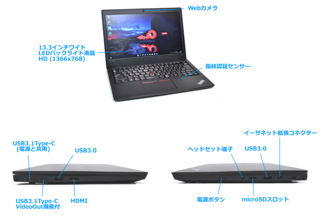 ノートパソコン Lenovo ThinkPad L380 第8世代 Core i5 8250U 新品M 