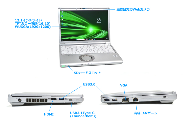 訳あり Wi-Fi6 顔認証 Panasonic Let