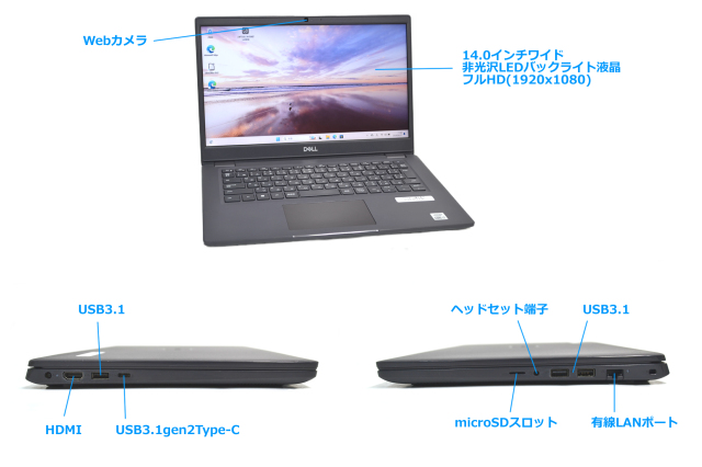 i7□フルHD□8GB→16GB変更可□新品SSD240GBでWin11起動約10秒□15.6非 