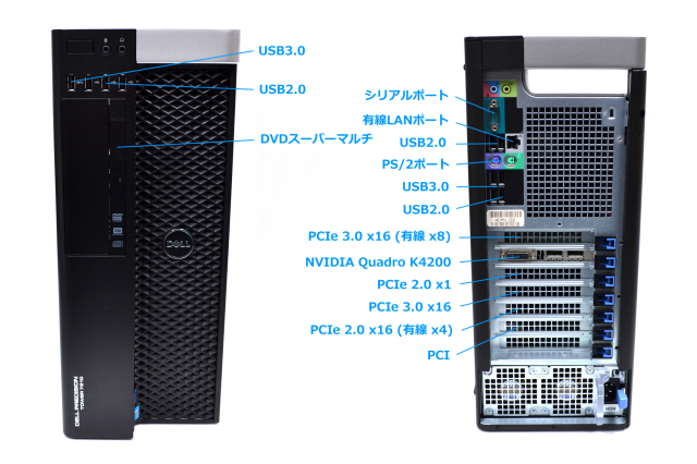 中古 ワークステーション DELL PRECISION T7810 6コア Xeon E5