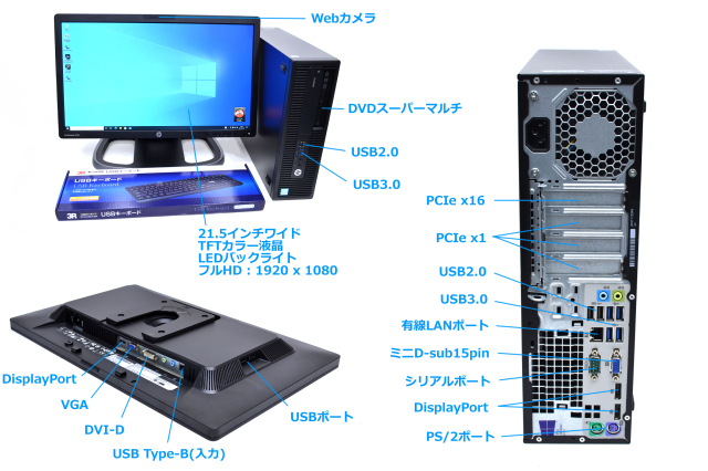 HP ProDesk 600 G2 デスクトップPC SSD512G HP ProDesk 600 G2