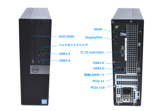 HDMI 中古パソコン DELL OPTIPLEX 3040 SF 第6世代 Core i3 6100 Wi-Fi  