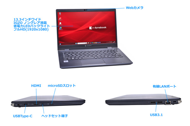訳あり フルHD Wi-Fi6 モバイル dynabook G83/FP Core i5 10210U M