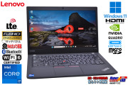 LTE タッチパネル Wi-Fi6 モバイルワークステーション Lenovo ThinkPad P14s Gen2 Core i7 1165G7 Quadro T500 メモリ16G M.2SSD512G