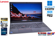 訳あり 15.6型 フルHD Lenovo ThinkPad L15 Gen3 第12世代 Core i5 1245U m.2SSD256G メモリ8G 顔認証 Wi-Fi6E USB4 Windows11 中古