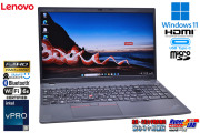 フルHD Lenovo ThinkPad L15 Gen3 第12世代 Core i5 1245U m.2SSD256G メモリ8G Wi-Fi6E USB4 顔認証 Webカメラ Windows11