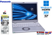12.0型 WQXGA+ LTE メモリ16G Panasonic Let's note QV9 Core i5 10310U m.2SSD256G 顔認証 Wi-Fi6 Windows11