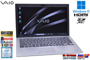 13.3型 FHD Windows11 VAIO Pro PG VJPG11C11N Core i5 8250U M.2SSD256G メモリ8G Wi-Fi Webカメラ HDMI