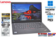 顔認証 フルHD 13.3型 Lenovo ThinkPad X13 Core i5 10310U Wi-Fi6 M.2SSD256G メモリ8G Webカメラ microSD Windows11