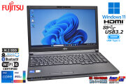 15.6型 富士通 LIFEBOOK A5511/G Core i5 1145G7 IrisXe Wi-Fi6 顔認証 Webカメラ m.2SSD128G メモリ8G Windows11