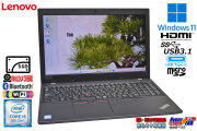 15.6型 Lenovo ThinkPad L590 第8世代 Core i5 8265U 新品SSD256G メモリ8G USBType-C Wi-Fi Webカメラ Windows11
