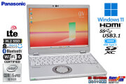 LTE ノートパソコン 顔認証 メモリ16G Panasonic Let's note QV9 Core i5 10310U m.2SSD256G Webカメラ Wi-Fi Bluetooth Windows11