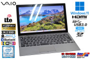 キーボードユニット付 タブレットPC VAIO Pro PA VJPA11C11N  顔認証 LTE Core m3 8100Y M.2SSD128G メモリ8G Wi-Fi Windows11