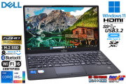 富士通 LIFEBOOK U9311/F Wi-Fi6 フルHD 顔認証 Core i5 1145G7 IrisXe M.2SSD256G メモリ8G Webカメラ Windows11