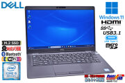 モバイルノートパソコン DELL Latitude 5300 Core i5 8365U M.2SSD256G メモリ8G Webカメラ Wi-Fi USBType-C Windows11