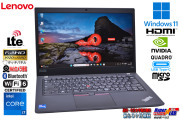 モバイルワークステーション LTE タッチパネル Lenovo ThinkPad P14s Gen2 Core i7 1165G7 NVIDIA T500 メモリ16G M.2SSD512G Wi-Fi6 Windows11