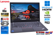 LTE タッチパネル Wi-Fi6 モバイルワークステーション Lenovo ThinkPad P14s Gen2 Core i7 1165G7 Quadro T500 メモリ16G M.2SSD512G