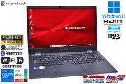 Wi-Fi6 顔認証 Core i7 1185G7 IrisXe dynabook G83/HU メモリ16G M.2SSD512G Webカメラ USBType-C Windows11 13.3型 モバイル