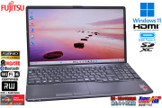 Ryzen 7 5700U with Radeon 富士通 LIFEBOOK AH50/G2 m.2SSD512G メモリ8G Wi-Fi6 Webカメラ マルチ フルHD 光沢液晶 Windows11