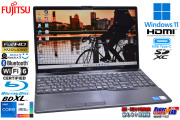フルHD Blu-ray 富士通 LIFEBOOK AH53/F3 Core i7 1195G7 IrisXe M.2SSD512B メモリ8G 顔認証 Wi-Fi6 Type-C Windows11