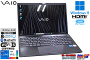 WUXGA 13.3型 VAIO Pro PG VJPG318 第13世代 Core i5 1334U メモリ16G M.2SSD256G Wi-Fi6 顔認証 Webカメラ Type-C Windows11
