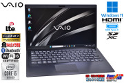 SIMフリー Wi-Fi6 フルHD VAIO Pro PK VJPK13C12N Core i5 1035G1 M.2SSD256G メモリ8G Webカメラ USBType-C Windows11