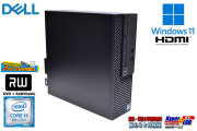 HDMI デスクトップ DELL OPTIPLEX 3060 SF Core i5 8500 DVDマルチ M.2SSD256G HDD500G メモリ8G USB3.1 Windows11