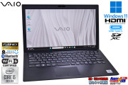 VAIO Pro PG VJPG13C11N フルHD 13.3型 Core i5 1035G1 顔認証 Wi-Fi6 M.2SSD256G メモリ8G Webカメラ USBType-C Windows11