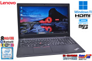 15.6型 Lenovo ThinkPad L590 Core i5 8265U m.2SSD256G メモリ8G USBType-C Wi-Fi Webカメラ microSD Windows11