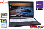 フルHD Webカメラ ノートパソコン 富士通 LIFEBOOK A577/S Core i5 7300U メモリ8G SSD256G Wi-Fi HDMI Windows10