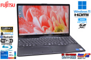 Blu-ray フルHD 富士通 LIFEBOOK AH53/F3 Core i7 1195G7 IrisXe メモリ16G M.2SSD512B Wi-Fi6 顔認証 カメラ USBType-C Windows11