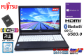 中古ノートパソコン 富士通 LIFEBOOK A576/PX Core i5 6300U 新品SSD256G メモリ4G WiFi(ac) マルチ Bluetooth Windows10