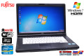 Windows7 32bit 中古 ノートパソコン HD+液晶 富士通 LIFEBOOK A572/F Core i3 3110M SSD128G メモリ4G マルチ Wi-Fi Webカメラ USB3.0