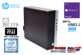 中古パソコン HP ProDesk 600 G3 SFF 4コア Core i5 7500 USBType-C メモリ8G HDD2TB マルチ Windows10