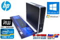 中古パソコン HP 8200 Elite US Core i7 2600s （2.80GHz) Windows10 メモリ4G HDD320GB DVDマルチ 小型PC Win7リカバリ