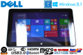 Windows8.1Pro 10.8インチタブレット DELL VENUE 11 Pro Atom Z3770 1.46GHz メモリ2G eMMC64GB 両面カメラ USB3.0