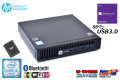 リカバリ付 ミニPC 中古パソコン HP ProDesk 400 G2 DM Core i5 6500T Wi-Fi Bluetooth メモリ8G 新品SSD256G Windows10