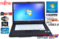 SSD搭載 15.6型HD+ 中古ノートパソコン 富士通 LIFEBOOK A572/F Core i3 3110M(2.40GHz)  メモリ4G マルチ 無線 USB3.0 Webカメラ Windows7 64bit